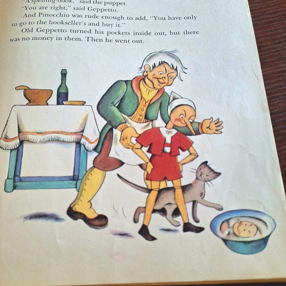 Pinocchio Illustrated Antique 1946 Book by Lois Lenski - Picture 7 of 13